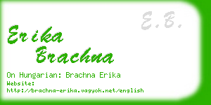 erika brachna business card